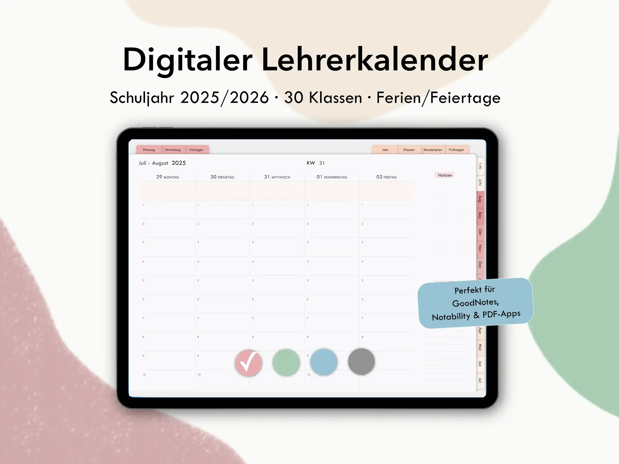 digitaler Lehrerkalender